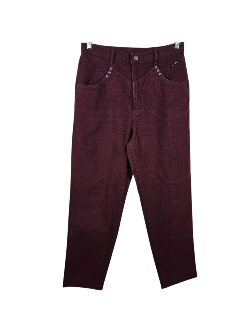 VTG Rockies Rocky Mountain Maroon High Rise Bareback Jeans Measures 33x 32.5